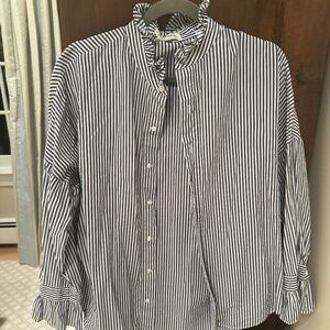 Alex Mill ruffled collar blouse